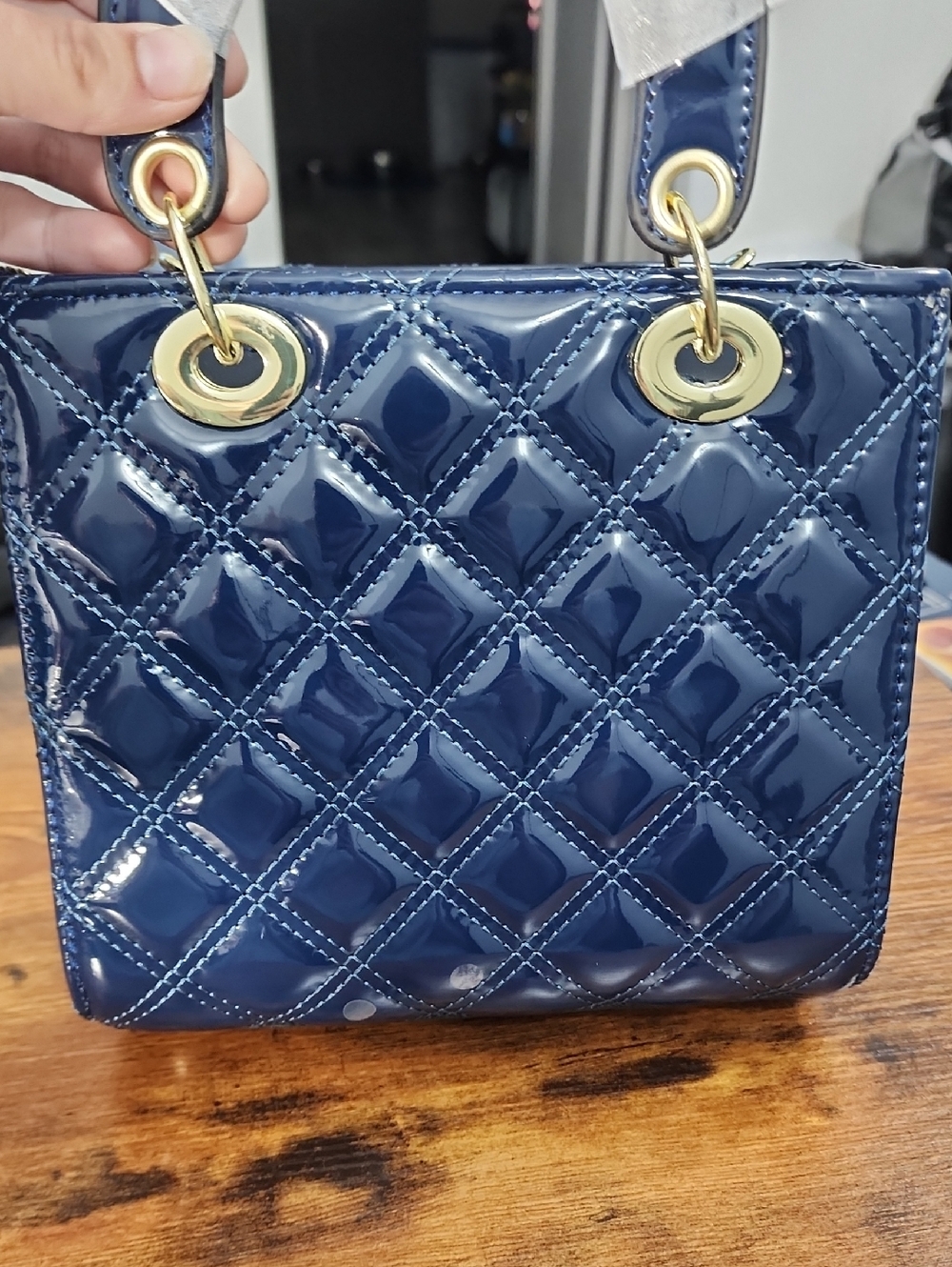 Luxury Crocodile Embossed Handbag, Women's Fashion Tote Bag, Shoulder, Crossbody - Picture 3 of 10